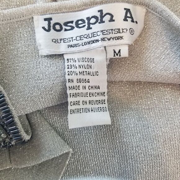 JOSEPH A. SILVER GLITTER AND BEADS TANK TOP - Picture 8 of 11